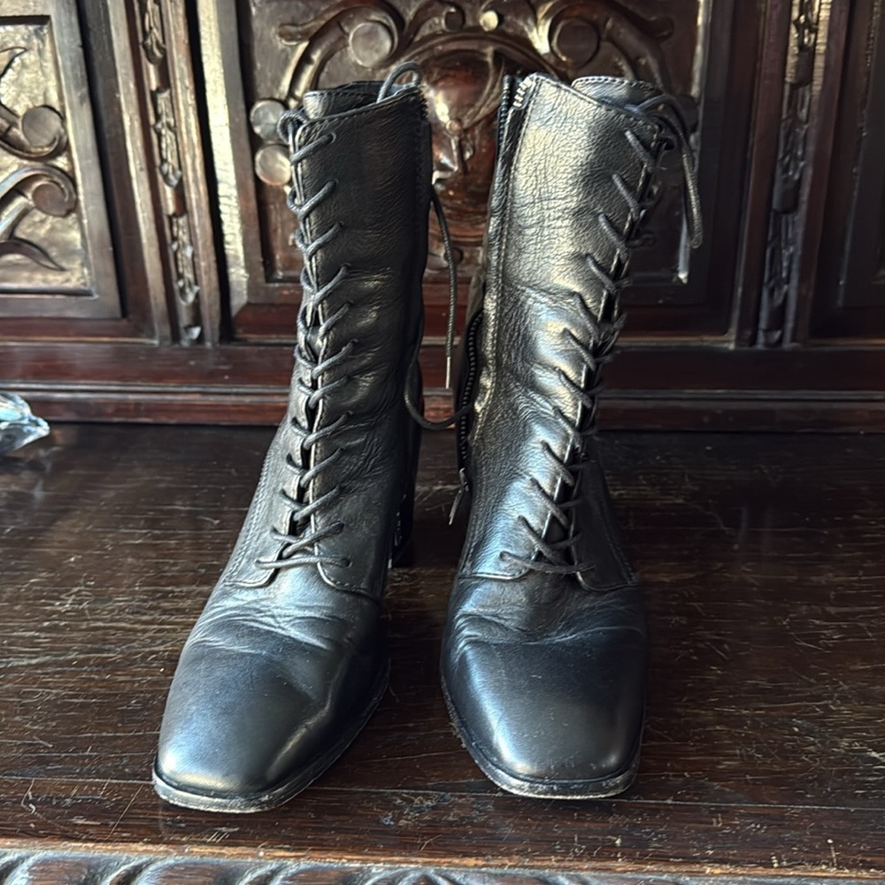Frye Lace Up Booties - Picture 2 of 6